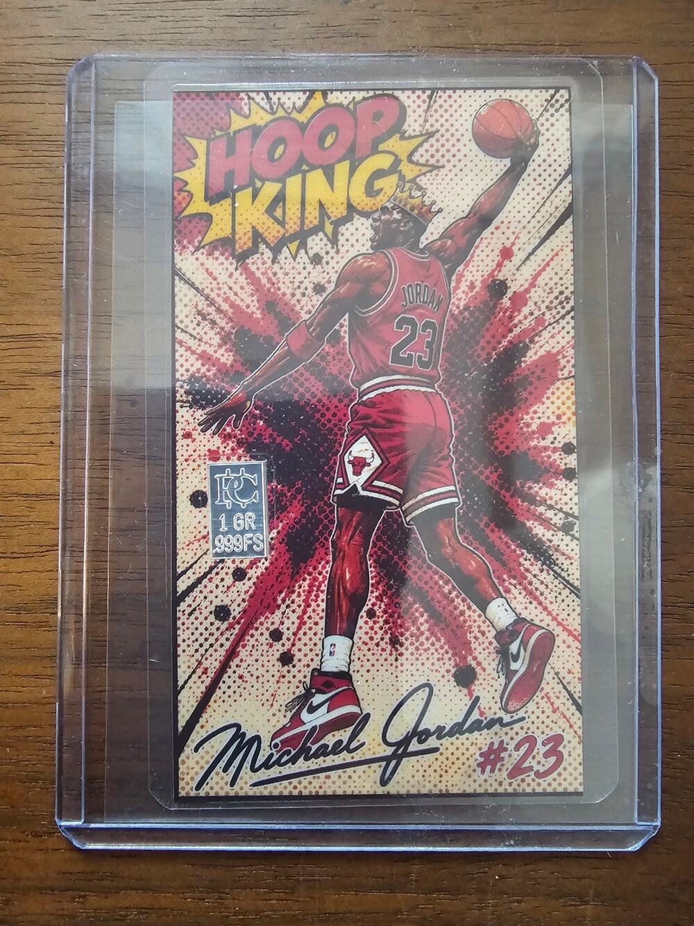 Michael Jordan Fan Art - Hoop King - 1 Silver Grain .999 FS